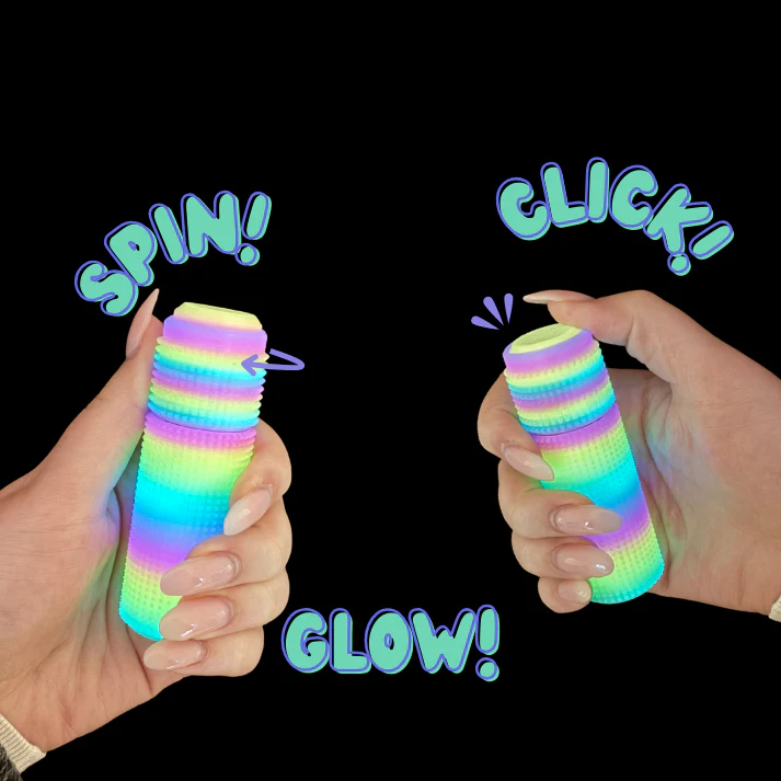 Little Ouchies - Spikie Spin Clicks Rainbow Glow