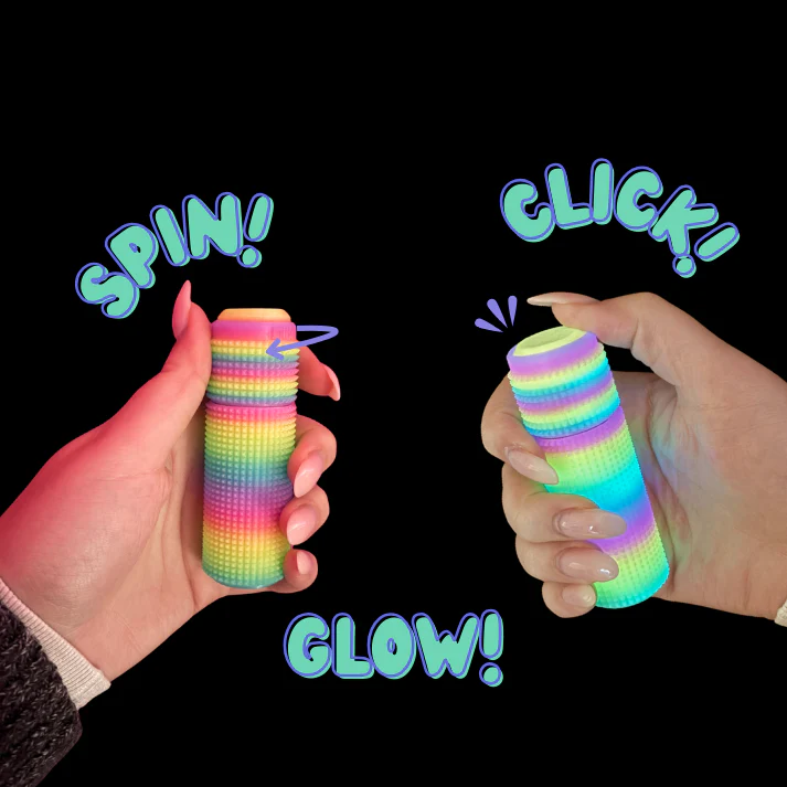 Little Ouchies - Spikie Spin Clicks Rainbow Glow - Image 5